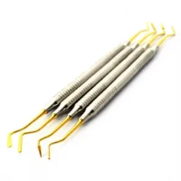 4Pcs Dental Composite Tools Titanium Coated Gold