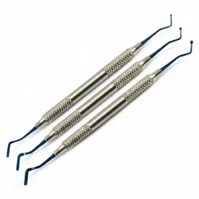 Dental Flat Plastic Filling Tools Titanium Coated