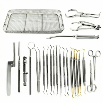 Dental Operative Instruments Tray Setup